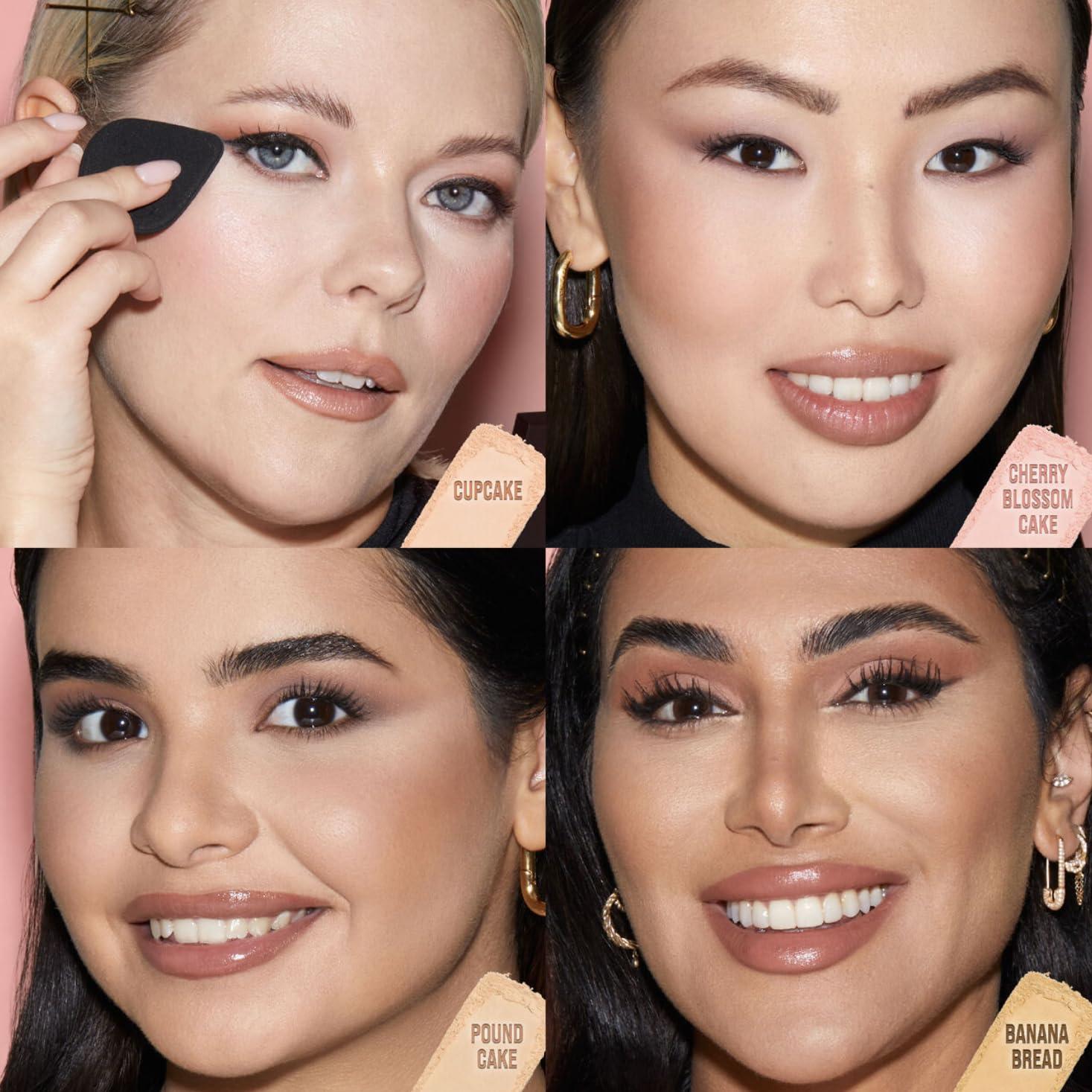 Polvo Presionado HUDA BEAUTY Sin Talco Iluminador Flor de Cereza