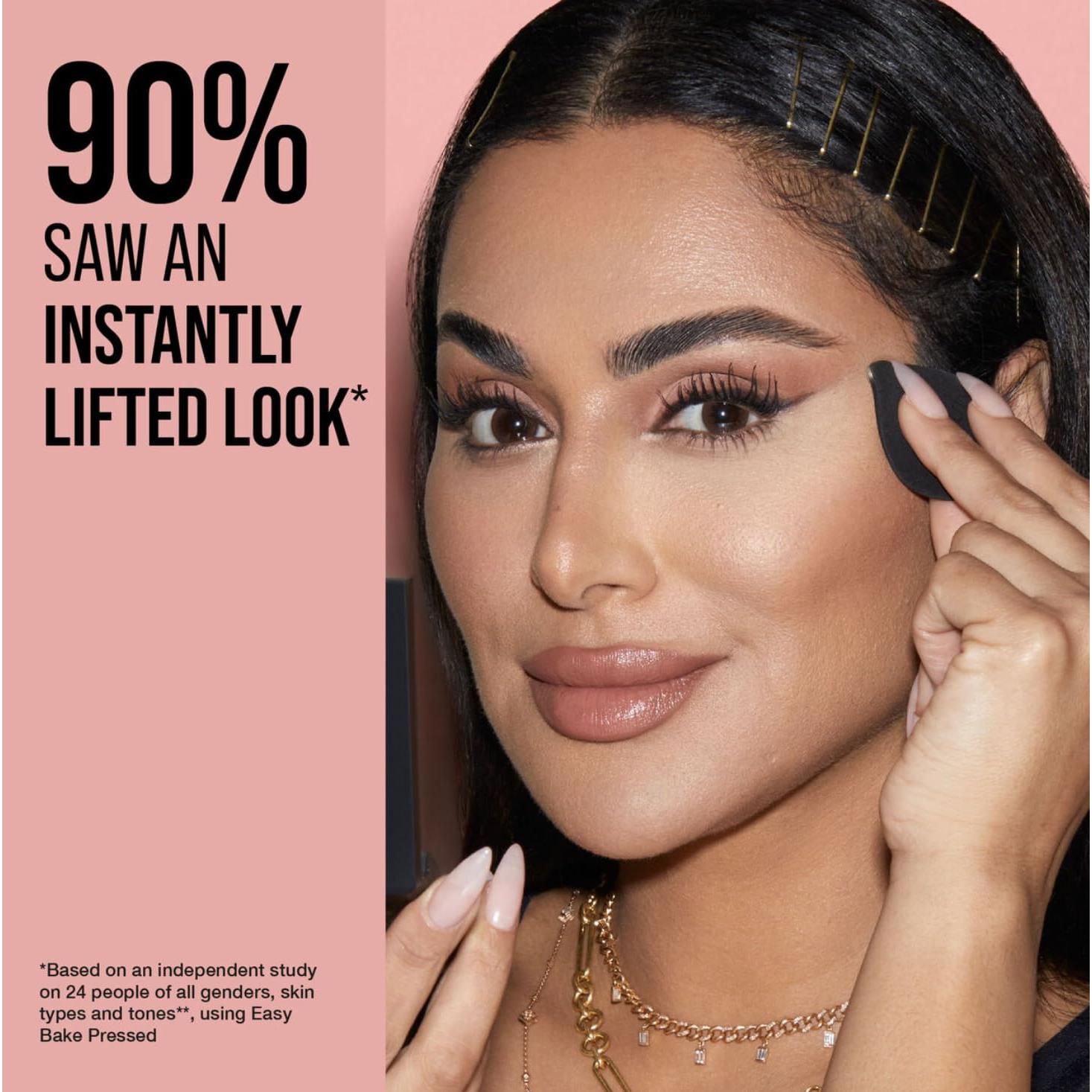 Polvo Presionado HUDA BEAUTY Sin Talco Iluminador Flor de Cereza