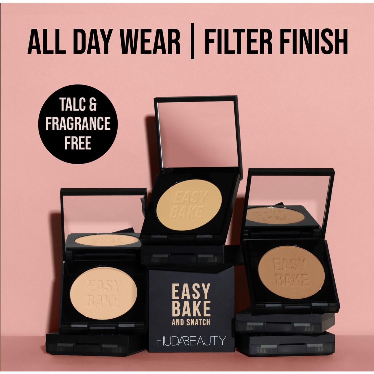 Polvo Presionado HUDA BEAUTY Sin Talco Iluminador Flor de Cereza