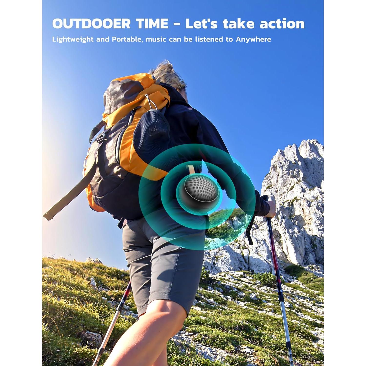 Altavoz Bluetooth Portátil Impermeable IPX7 SumYanHing Negro