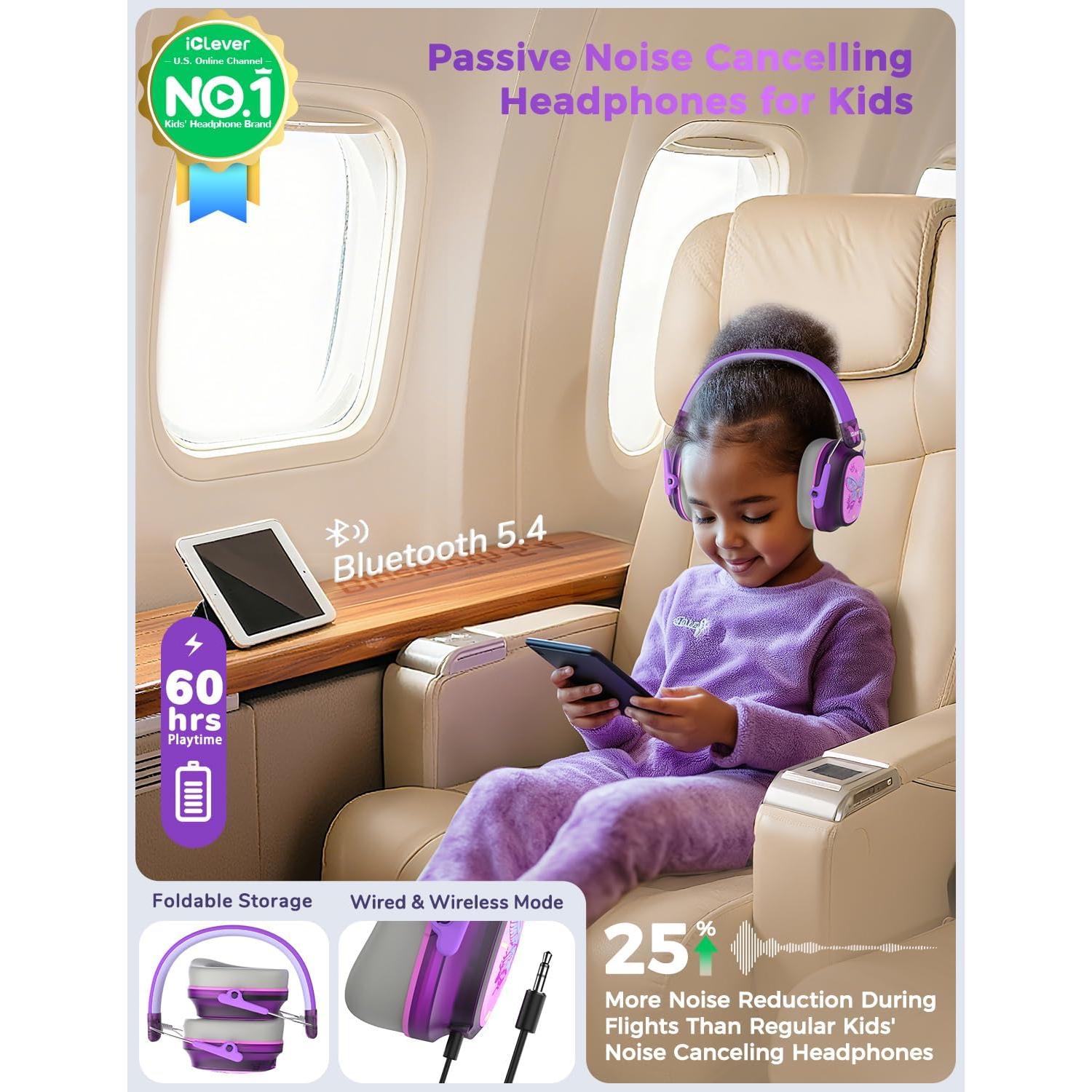 Auriculares iClever EM02 con Cancelación de Ruido para Niños