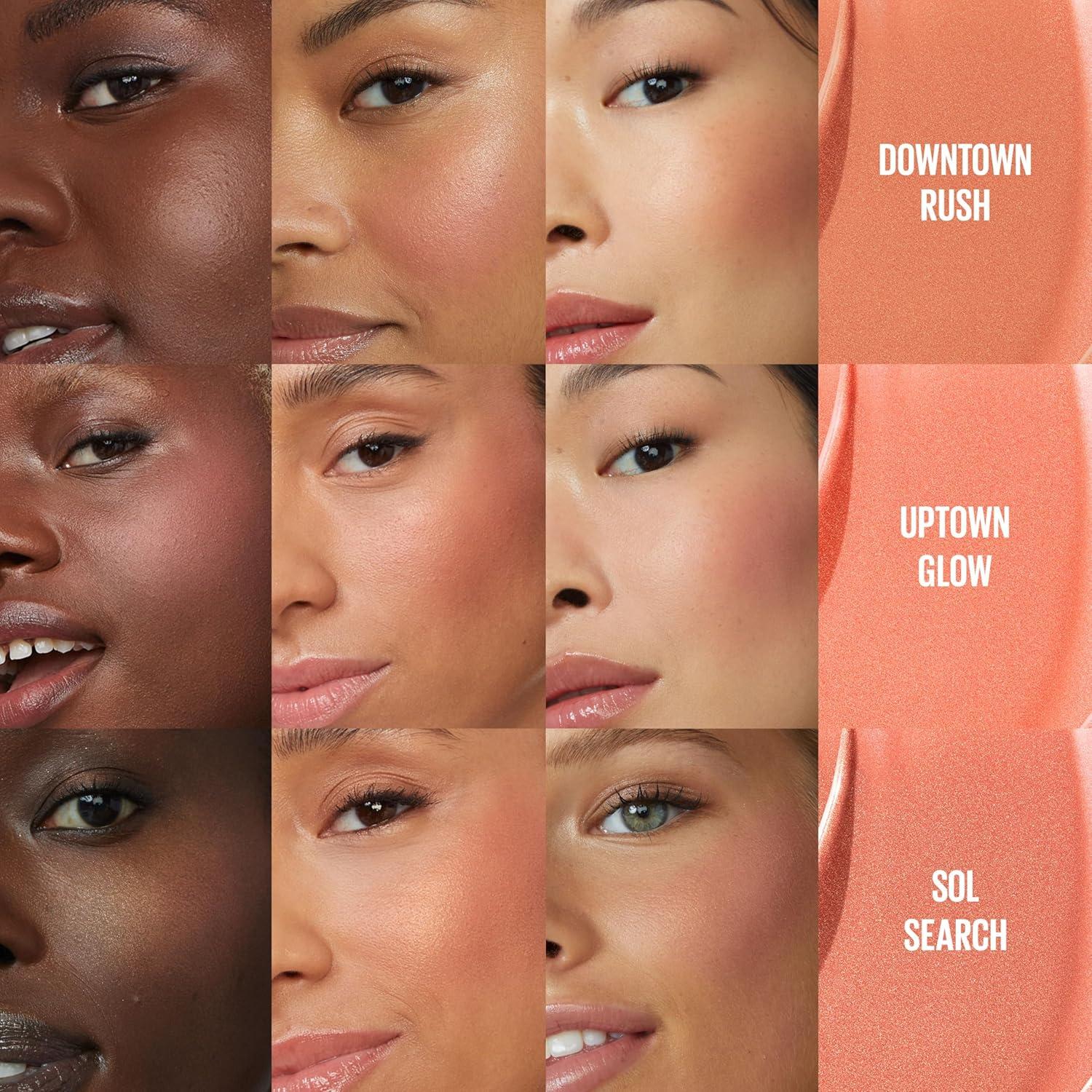 Rubor y Bronceador Líquido Maybelline Sunkisser 6.79 ml Brillo Uptown