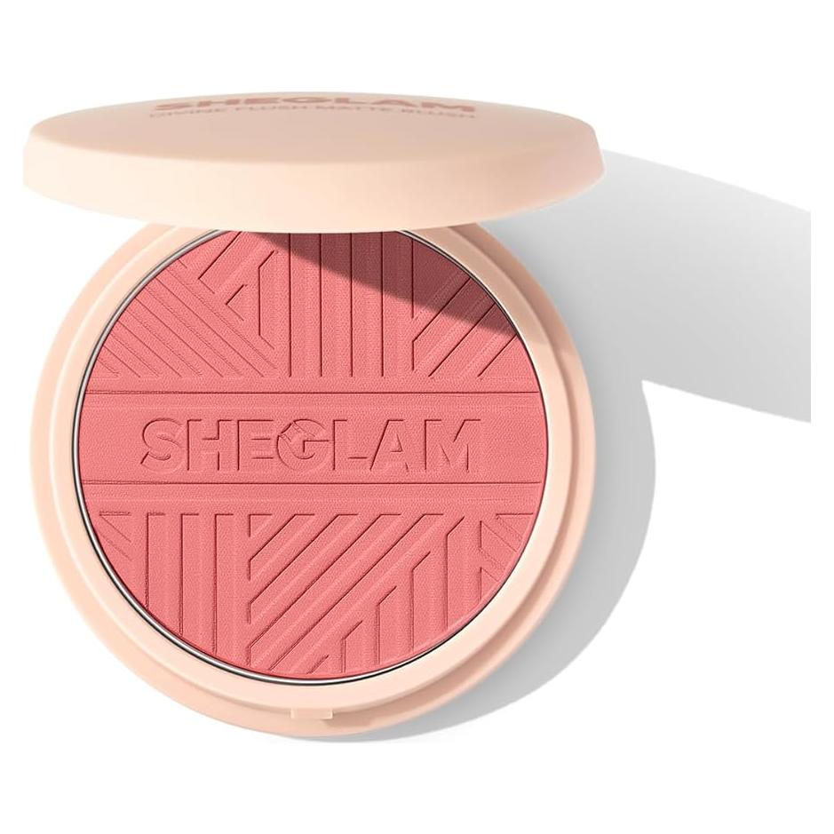 Rubor Mate SHEGLAM Divine Flush 7.87g - Larga Duración, Alta Pigmentación