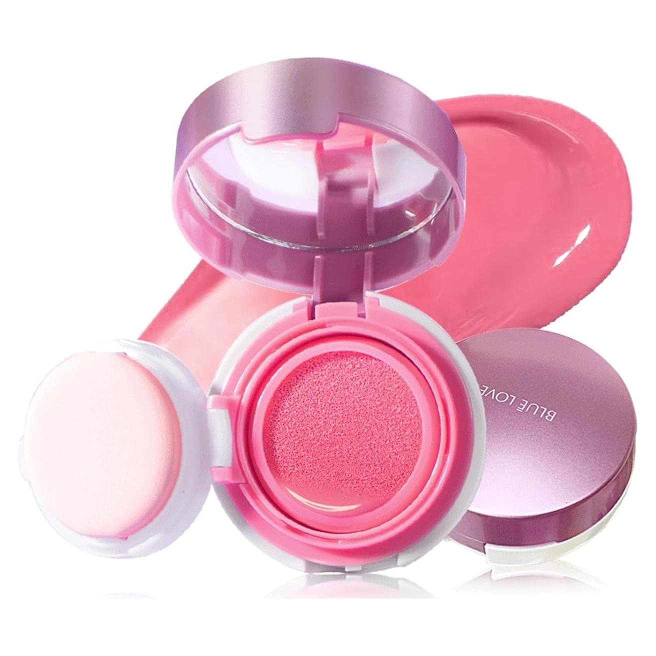 Cojín Rubor Líquido BLUE LOVE 64g Peonía Rosa - Acabado Radiante