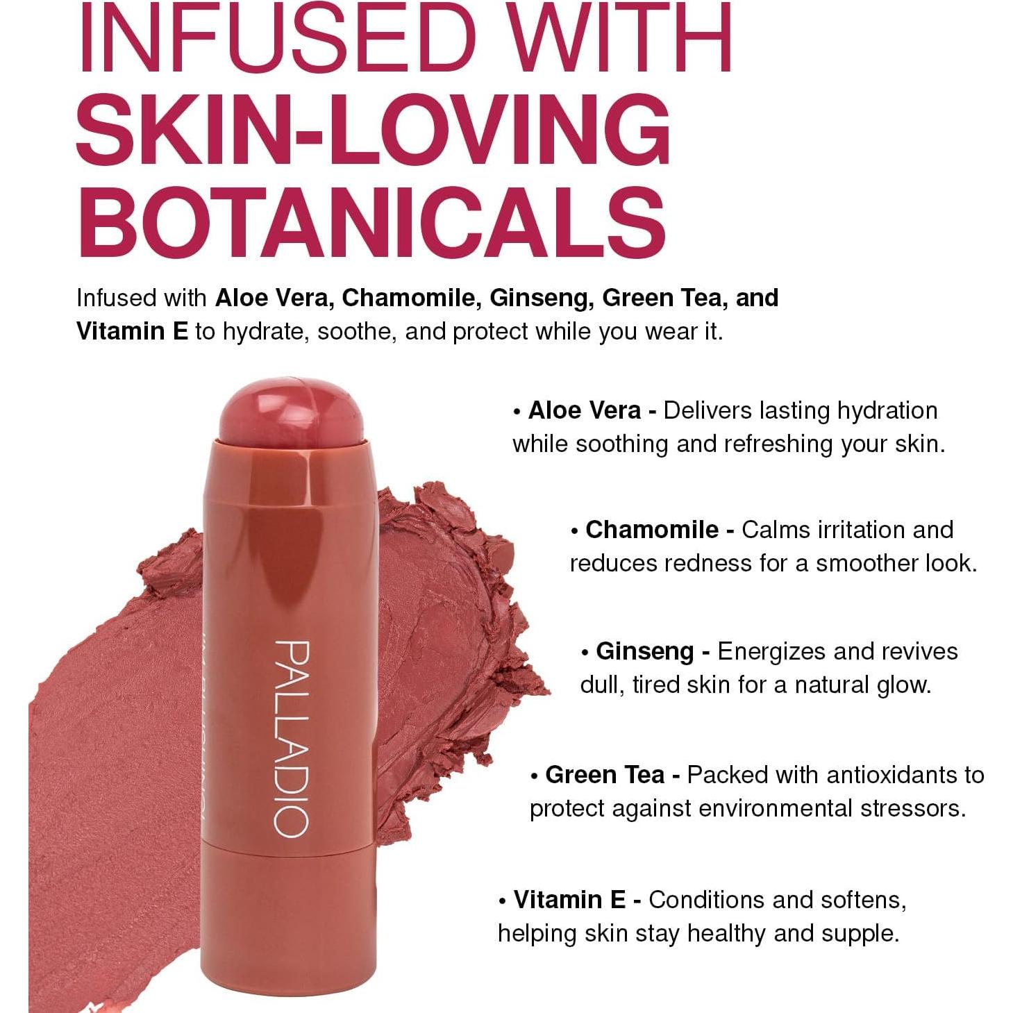 Tinte 2-en-1 para Mejillas y Labios Palladio Querido - Rubor Crema