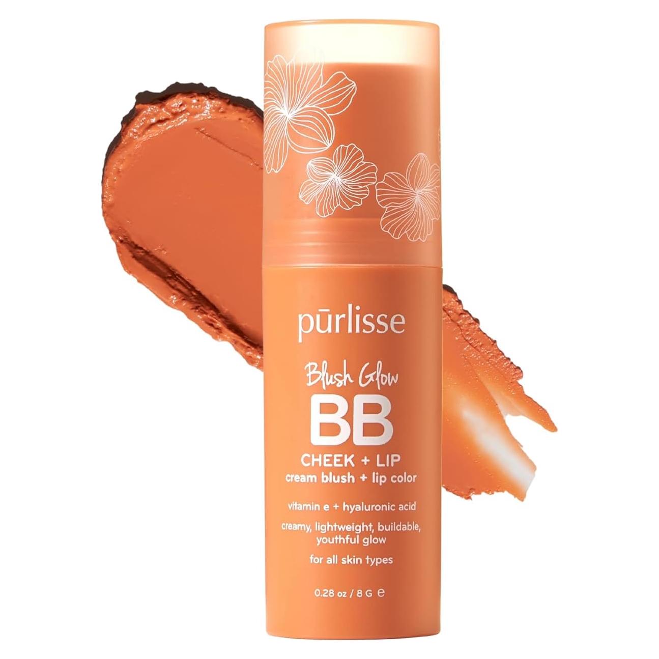 Purlisse Rubor Brillo Tinte Labios y Mejillas Durazno 7.87g