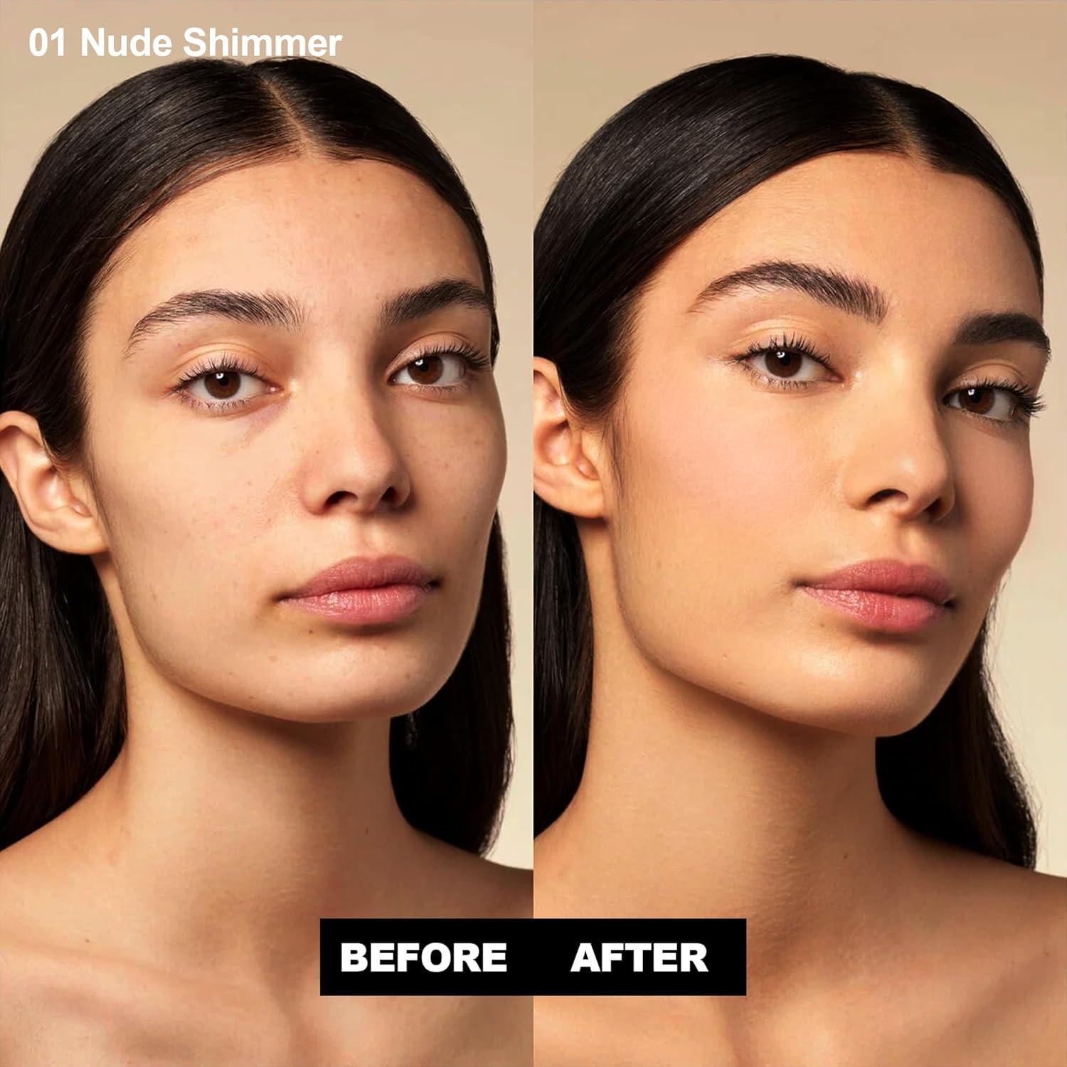 Rubor en Polvo FV Brillo Nude 4.8 g - Larga Duración y Resistente