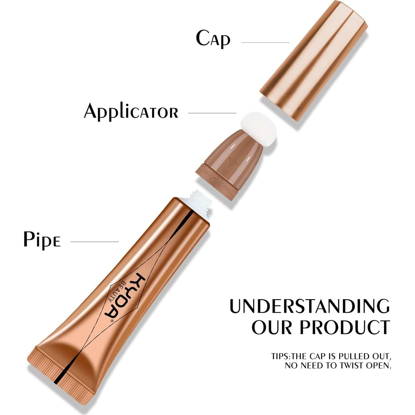 Rubor Facial Líquido KYDA Rosa Perla - Varita de Belleza