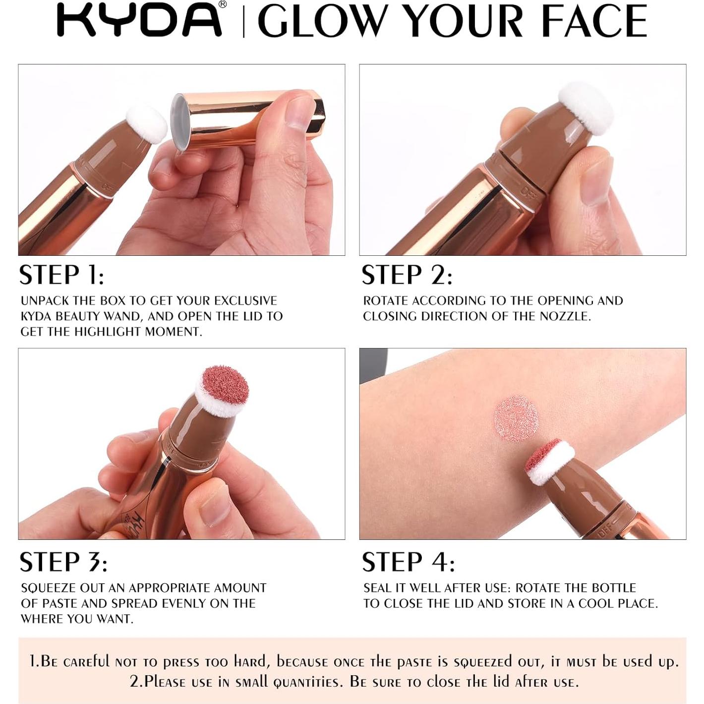 Rubor Facial Líquido KYDA Rosa Perla - Varita de Belleza