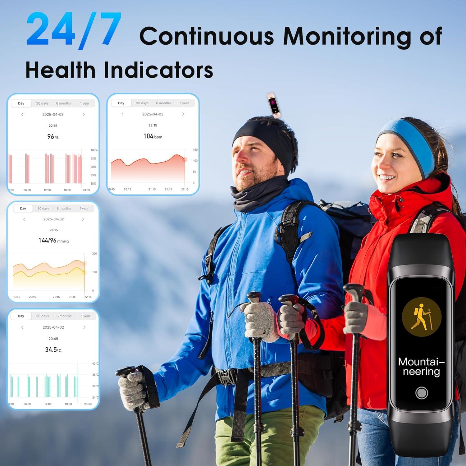 Reloj Inteligente VUHIGIB con Monitor de Salud 24/7 y Pantalla AMOLED