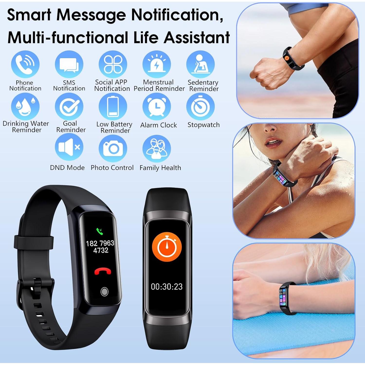 Reloj Inteligente VUHIGIB con Monitor de Salud 24/7 y Pantalla AMOLED
