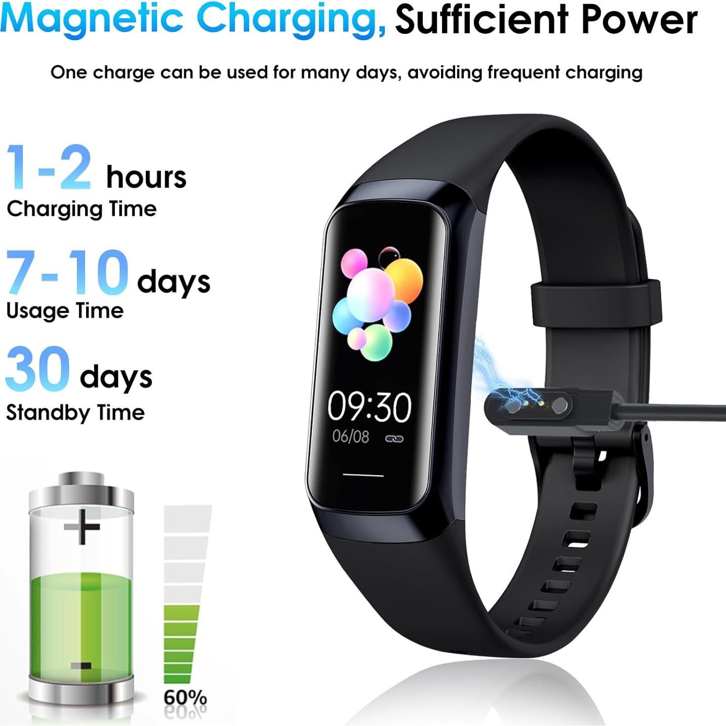 Reloj Inteligente VUHIGIB con Monitor de Salud 24/7 y Pantalla AMOLED