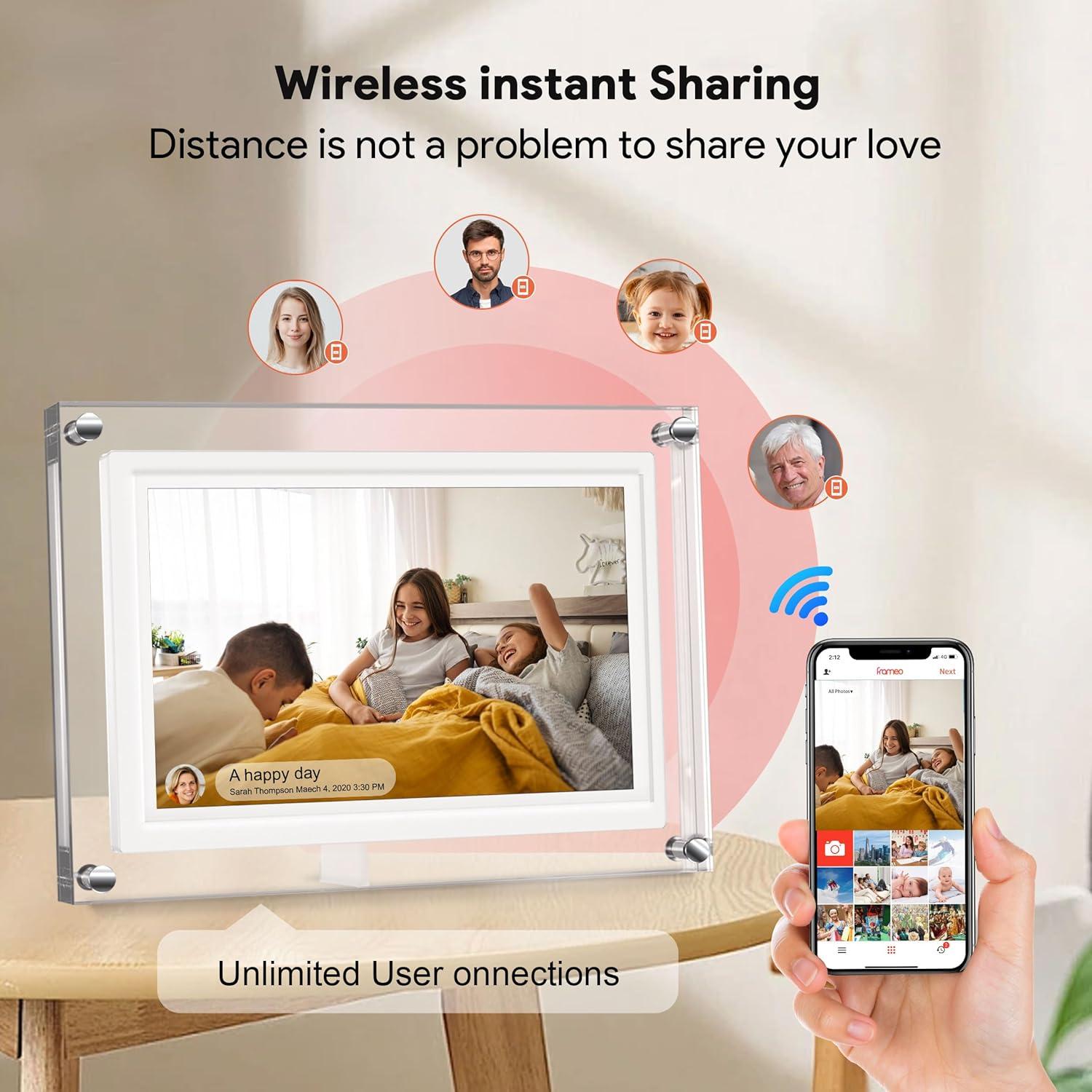 Marco de Fotos Digital WiFi PiPivision 10.1" HD 16GB