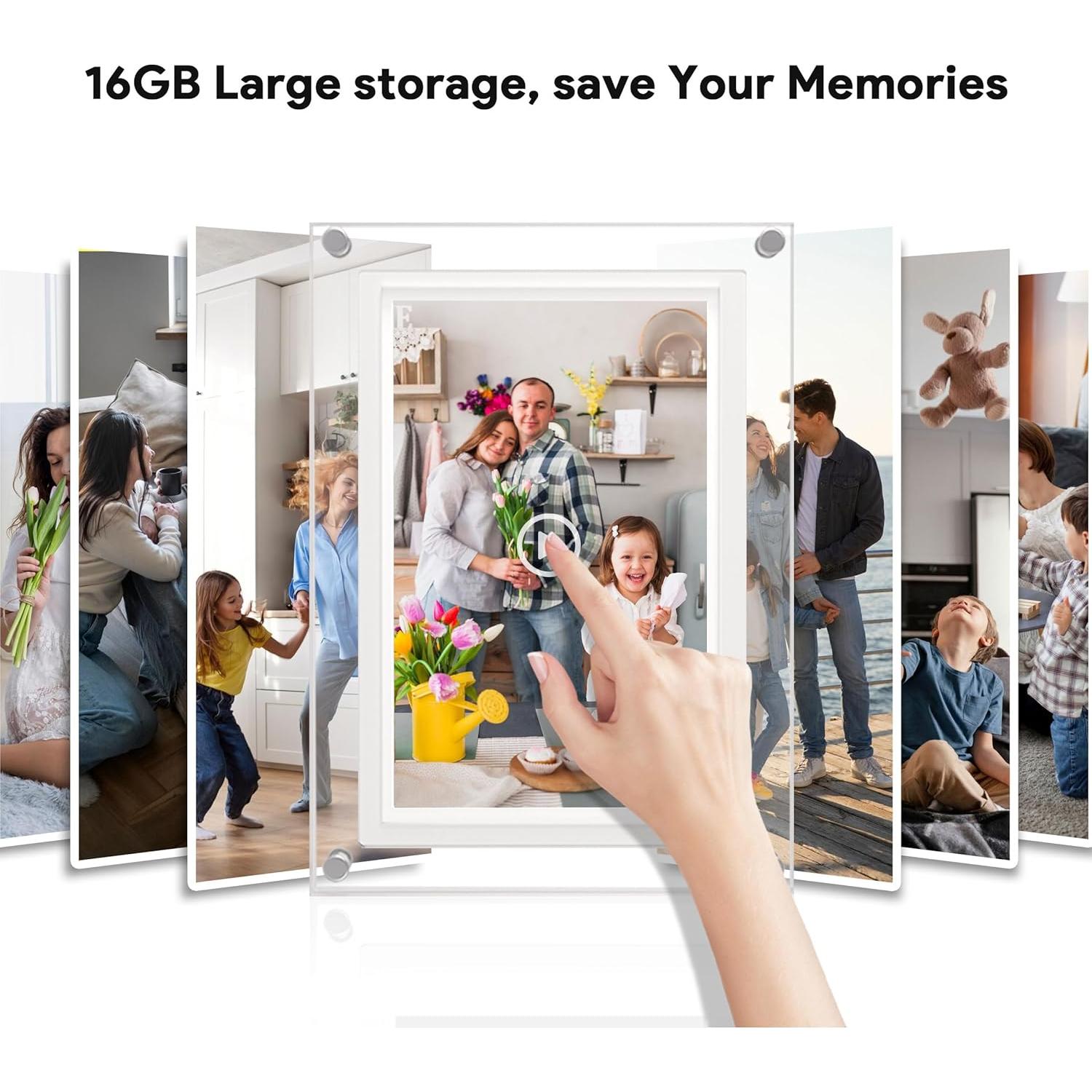 Marco de Fotos Digital WiFi PiPivision 10.1" HD 16GB