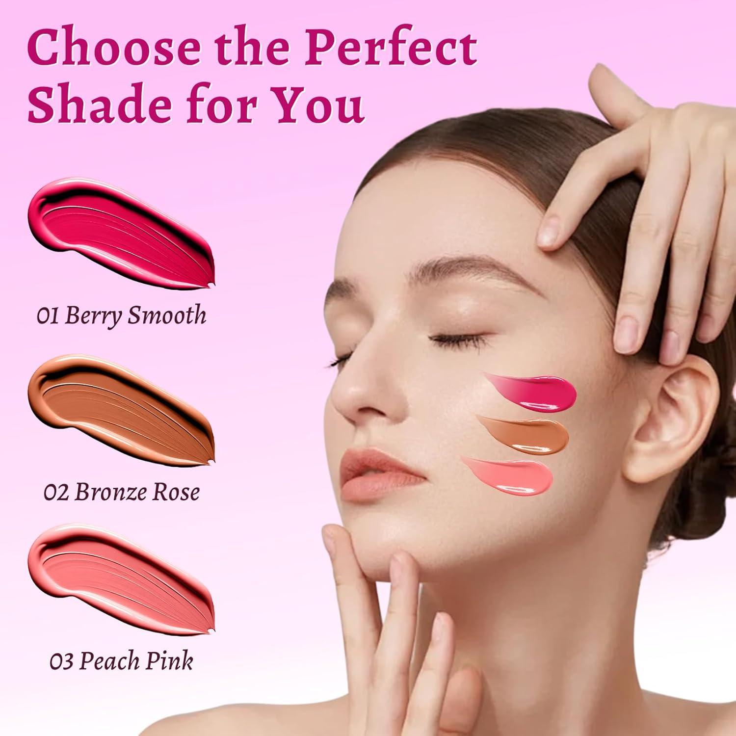 Set de Rubor Líquido UCANBE 3 Piezas - Larga Duración y Brillante