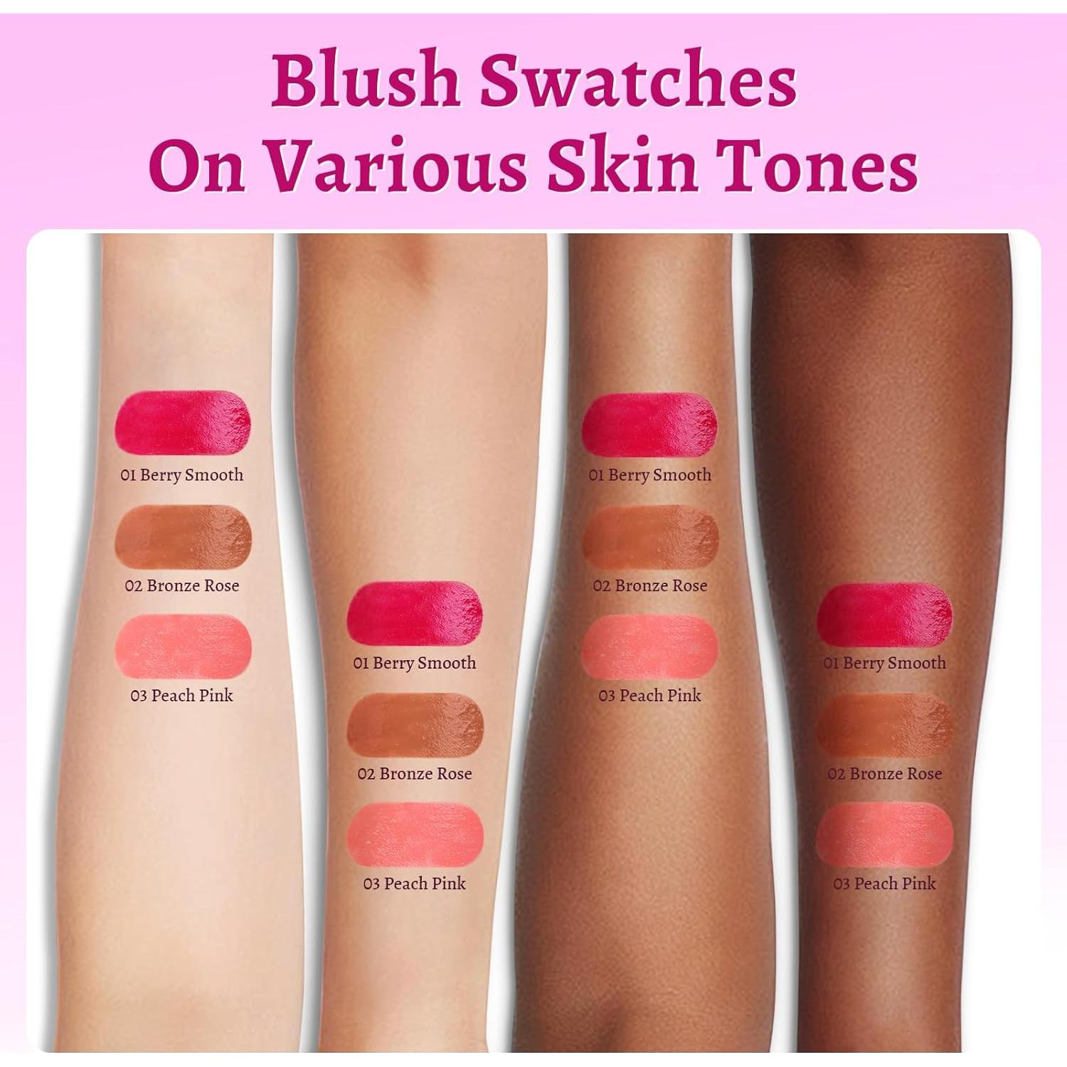 Set de Rubor Líquido UCANBE 3 Piezas - Larga Duración y Brillante