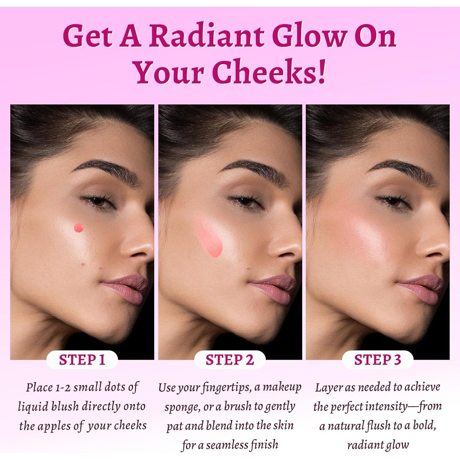 Set de Rubor Líquido UCANBE 3 Piezas - Larga Duración y Brillante