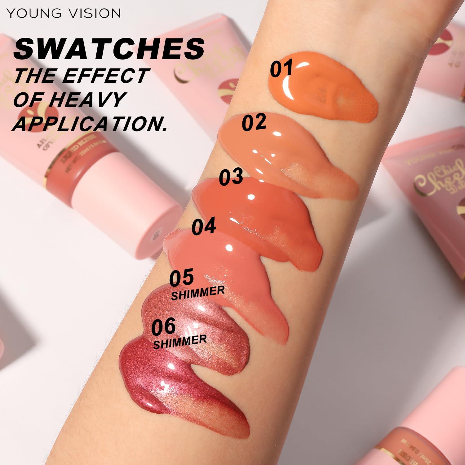 Rubor Líquido Brillante YOUNG VISION 25ml - Tinte para Mejillas