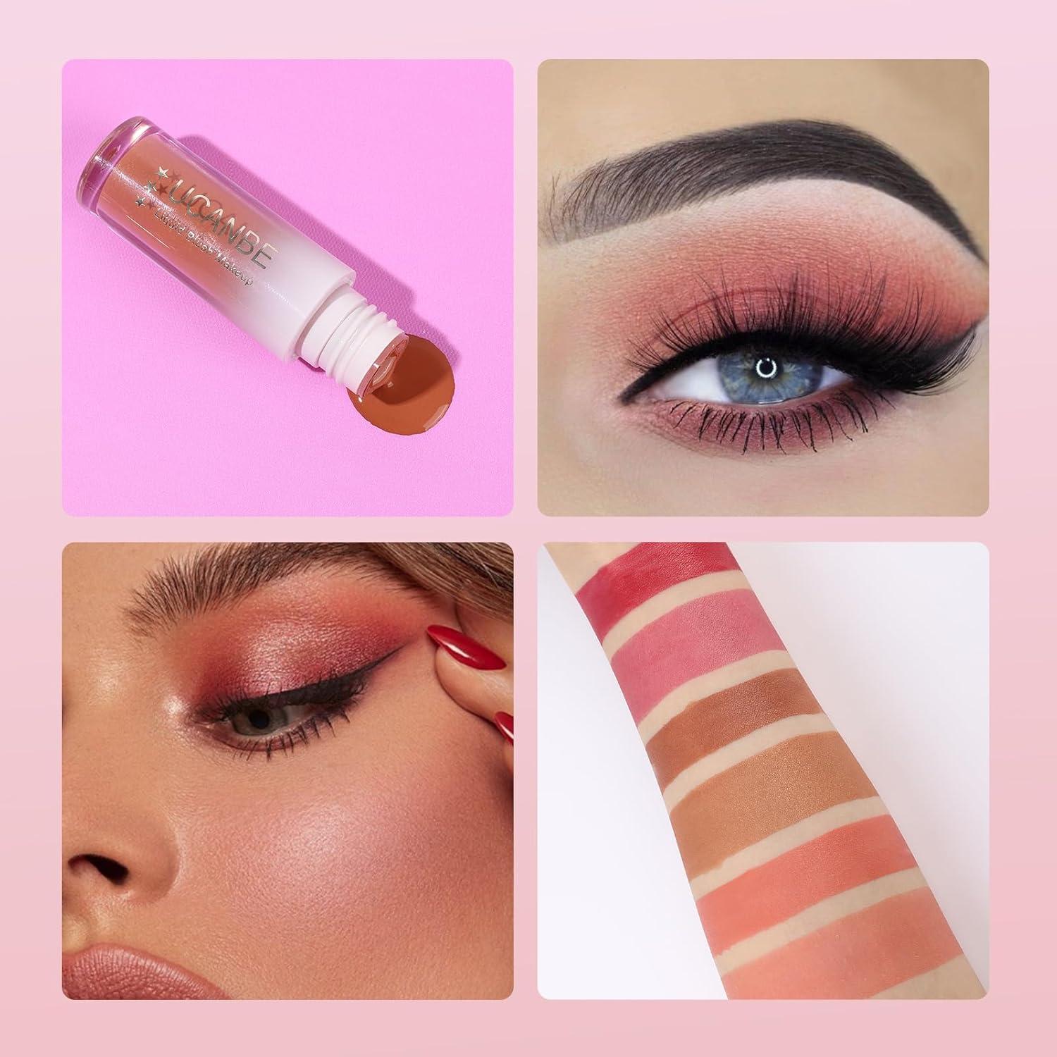 Set de Rubor Líquido UCANBE 3 Tonos - Acabado Mate Natural