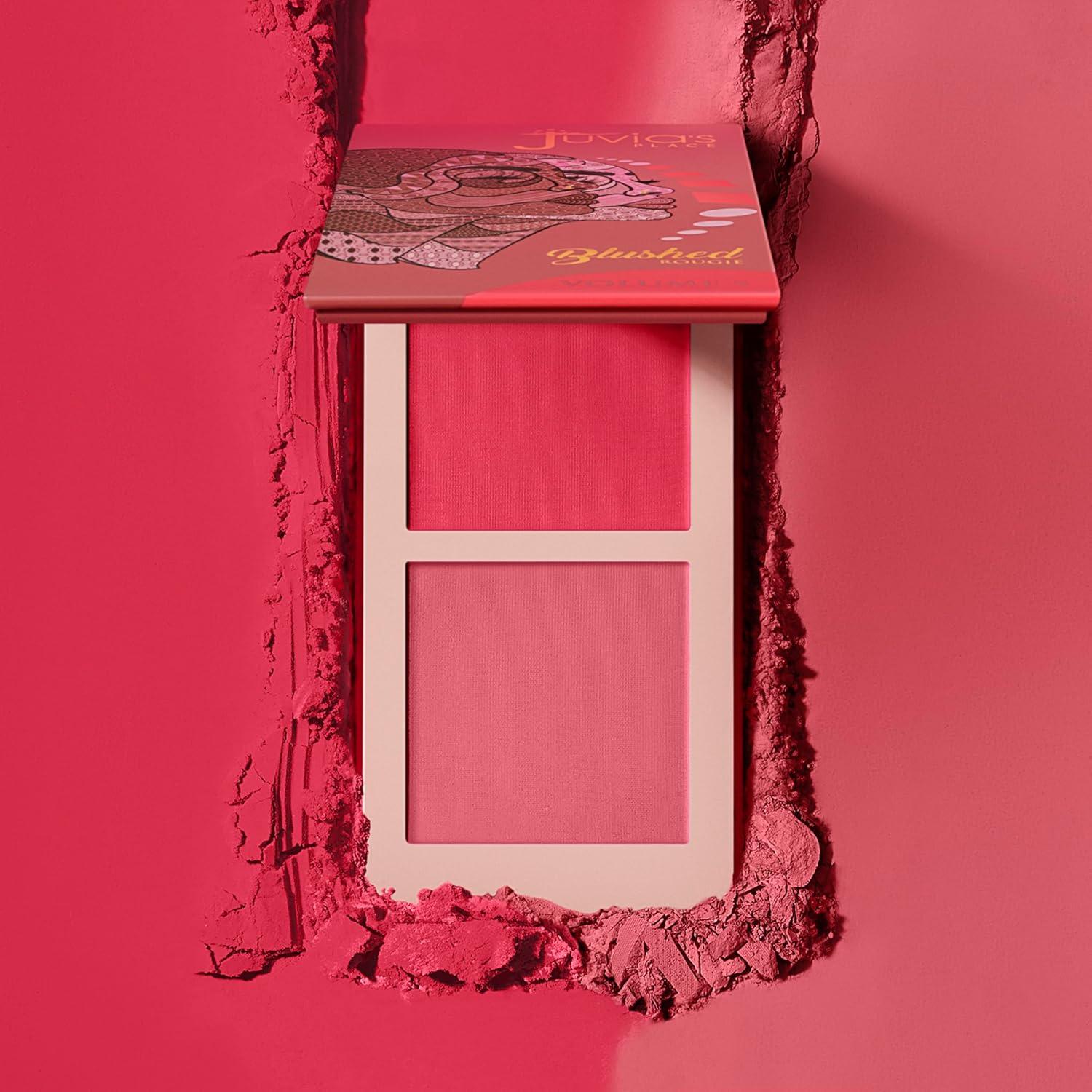 Dúo de Rubor Blushed Juvia - Polvo Mineral 28.35g - Acabado Mate