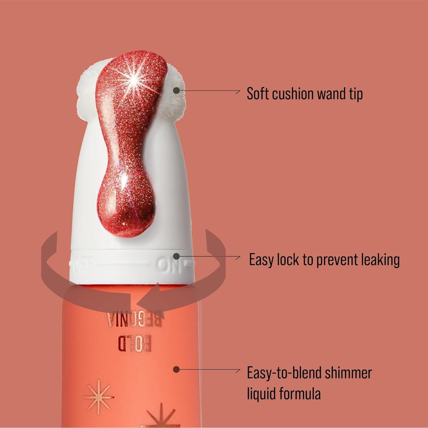 Rubor Líquido Profesional Ivy Begonia Audaz 17.8g - Hidratante