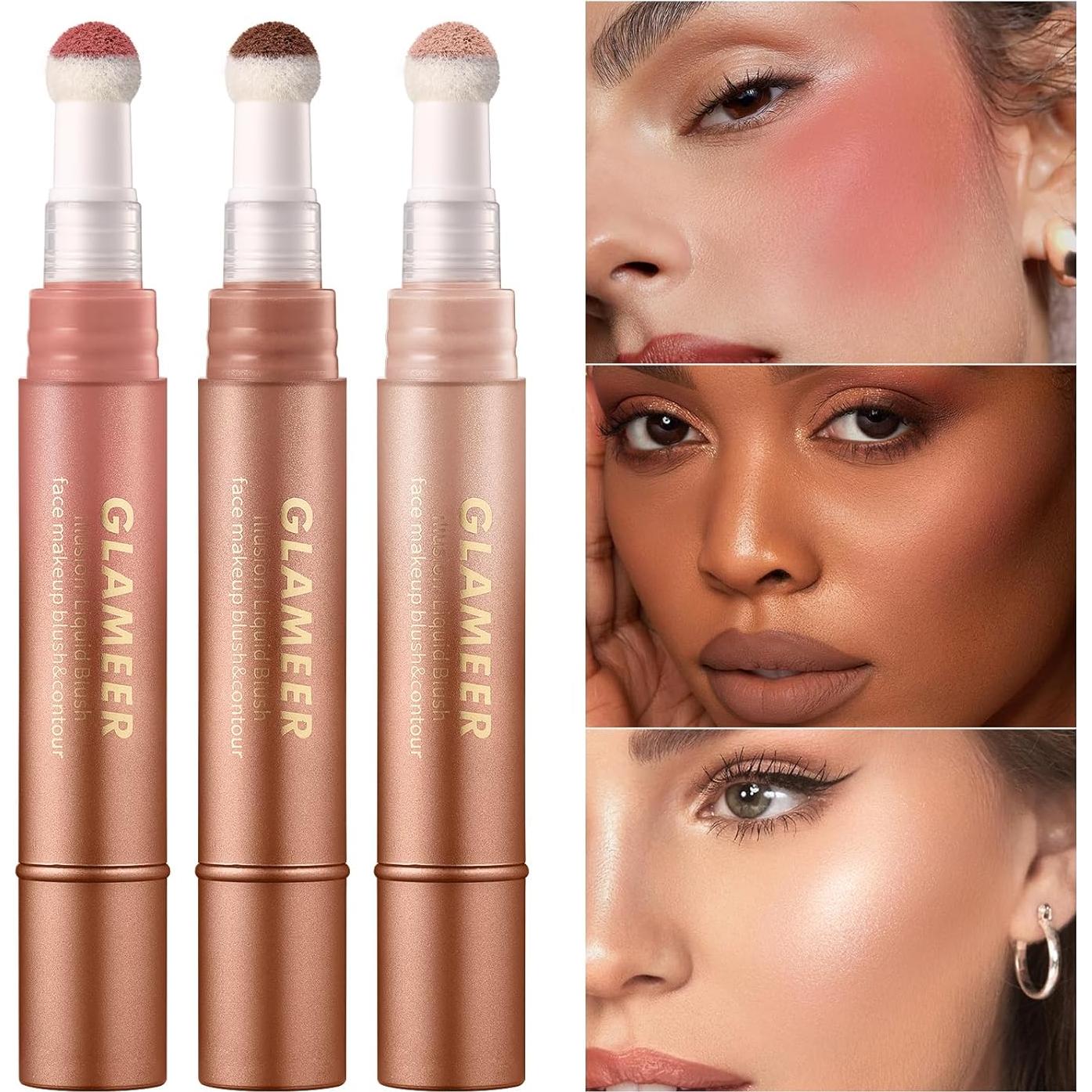 Bastón de Rubor Líquido GLAMEER 29.57 ml Color Rosa3