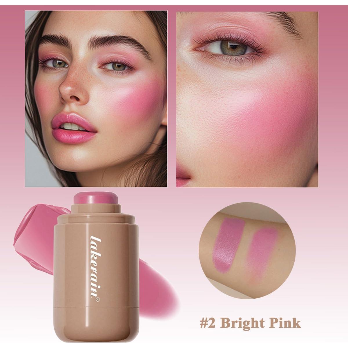 Bastón de Rubor en Crema Hunan Shimei 5.34 ml Rosa Brillante