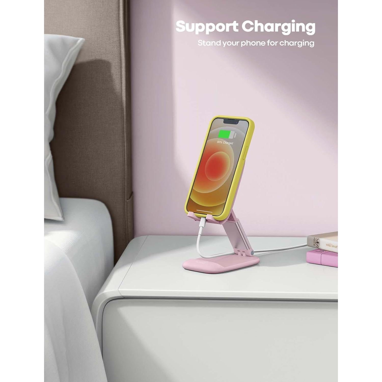 Soporte Ajustable Lamicall para Teléfono 4-8" Rosa