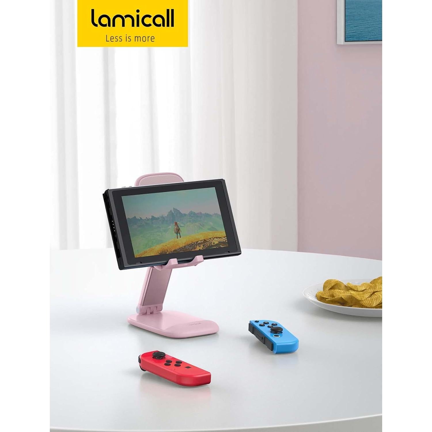 Soporte Ajustable Lamicall para Teléfono 4-8" Rosa
