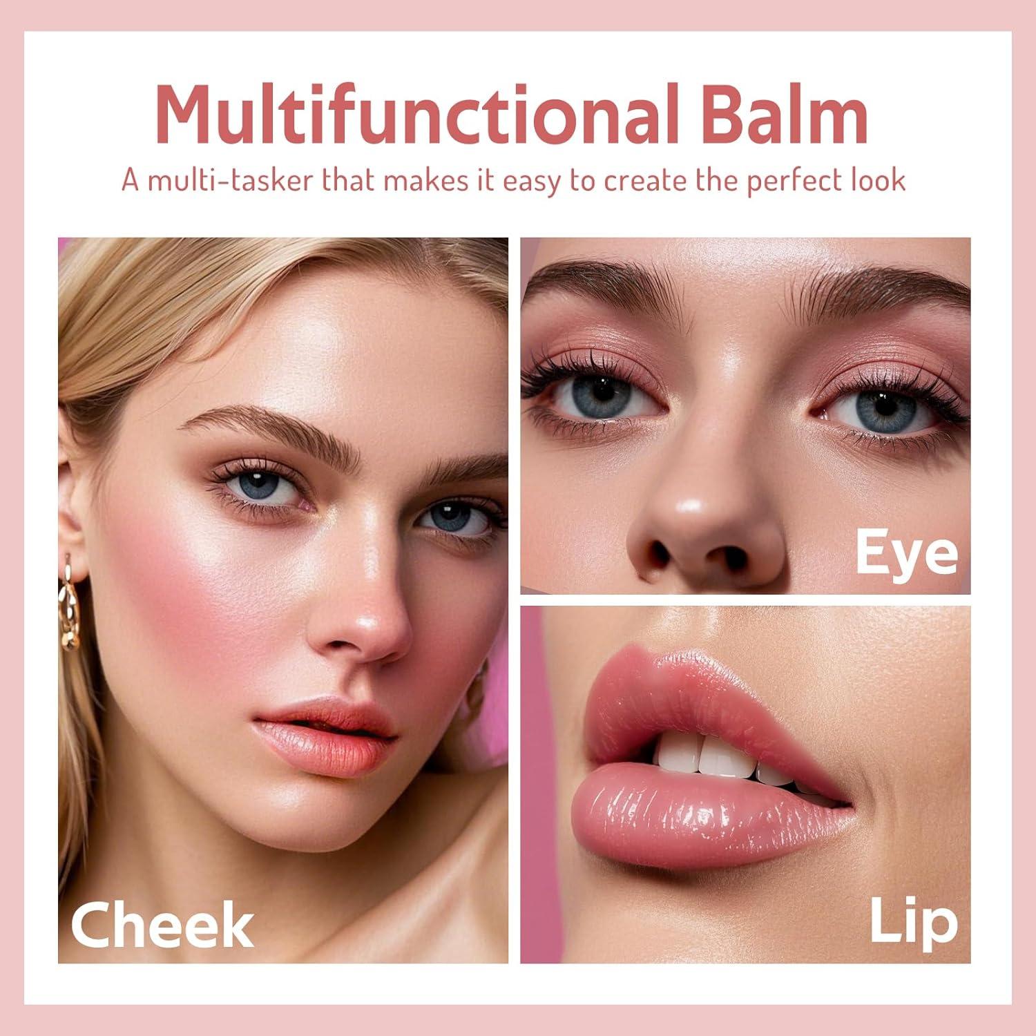 Rubor en Crema Multiusos Bayfree Sakura Rosa 17.86g + Brocha