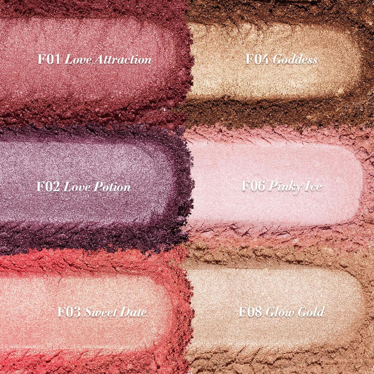 Rubor Iluminador Oulac F03 Fecha Dulce 4.8g Vegano