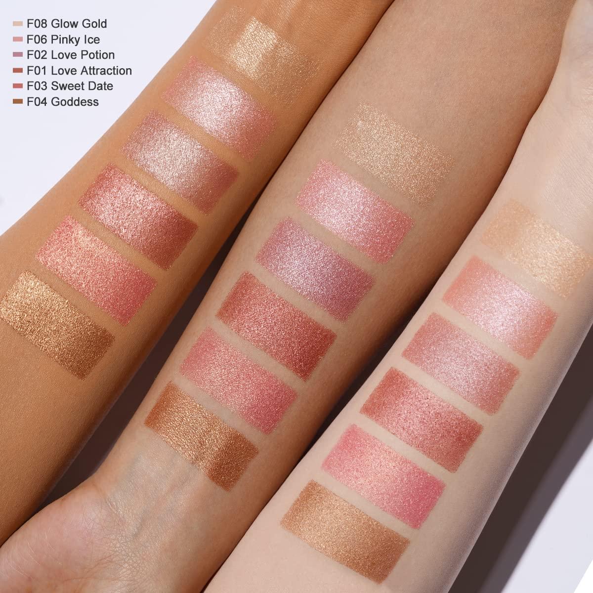 Rubor Iluminador Oulac F03 Fecha Dulce 4.8g Vegano