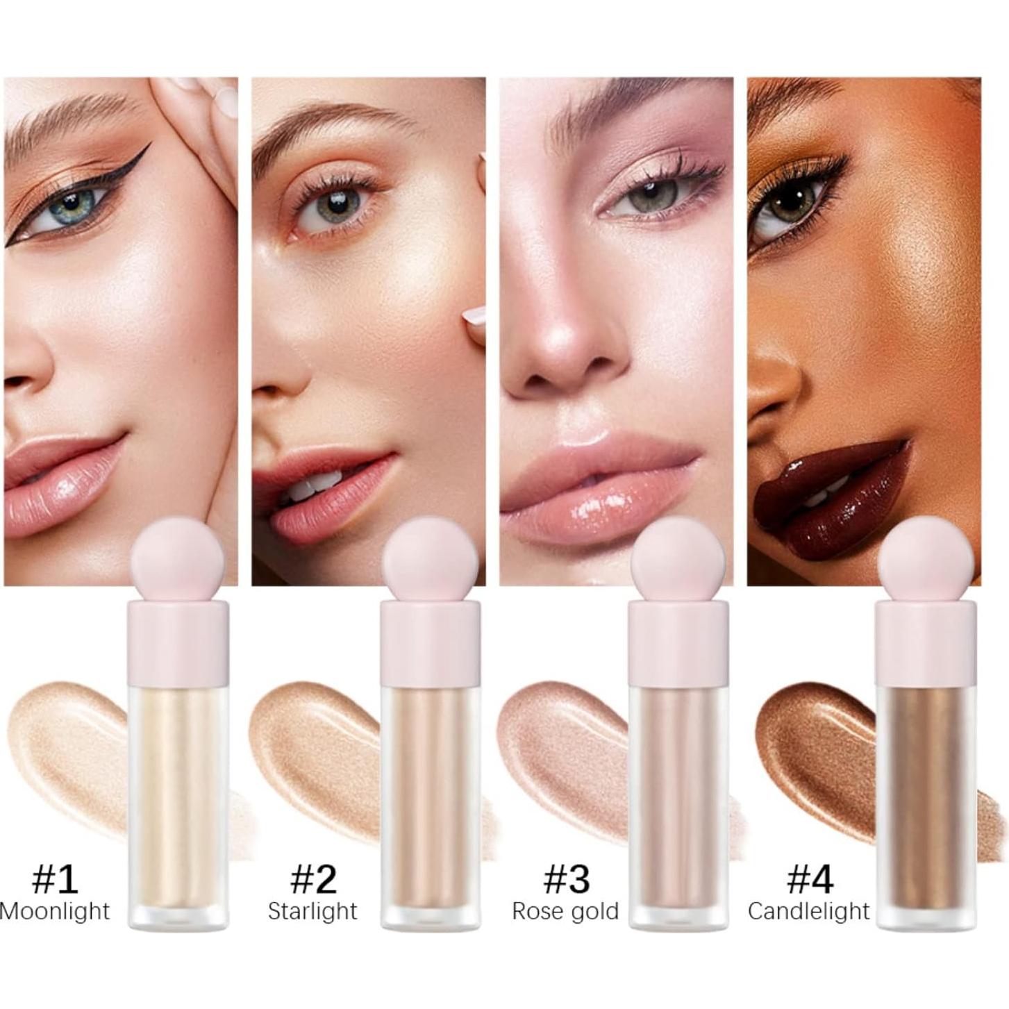 Iluminador Líquido Hocossy 7.5ml - Brillo Natural y Duradero