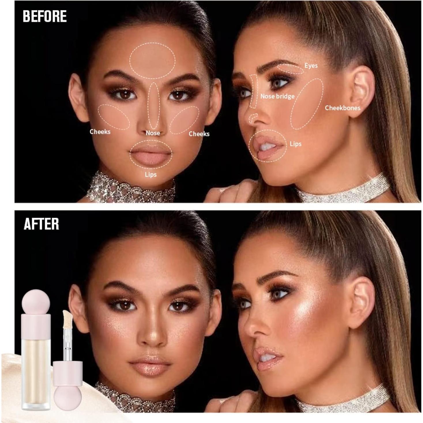 Iluminador Líquido Hocossy 7.5ml - Brillo Natural y Duradero