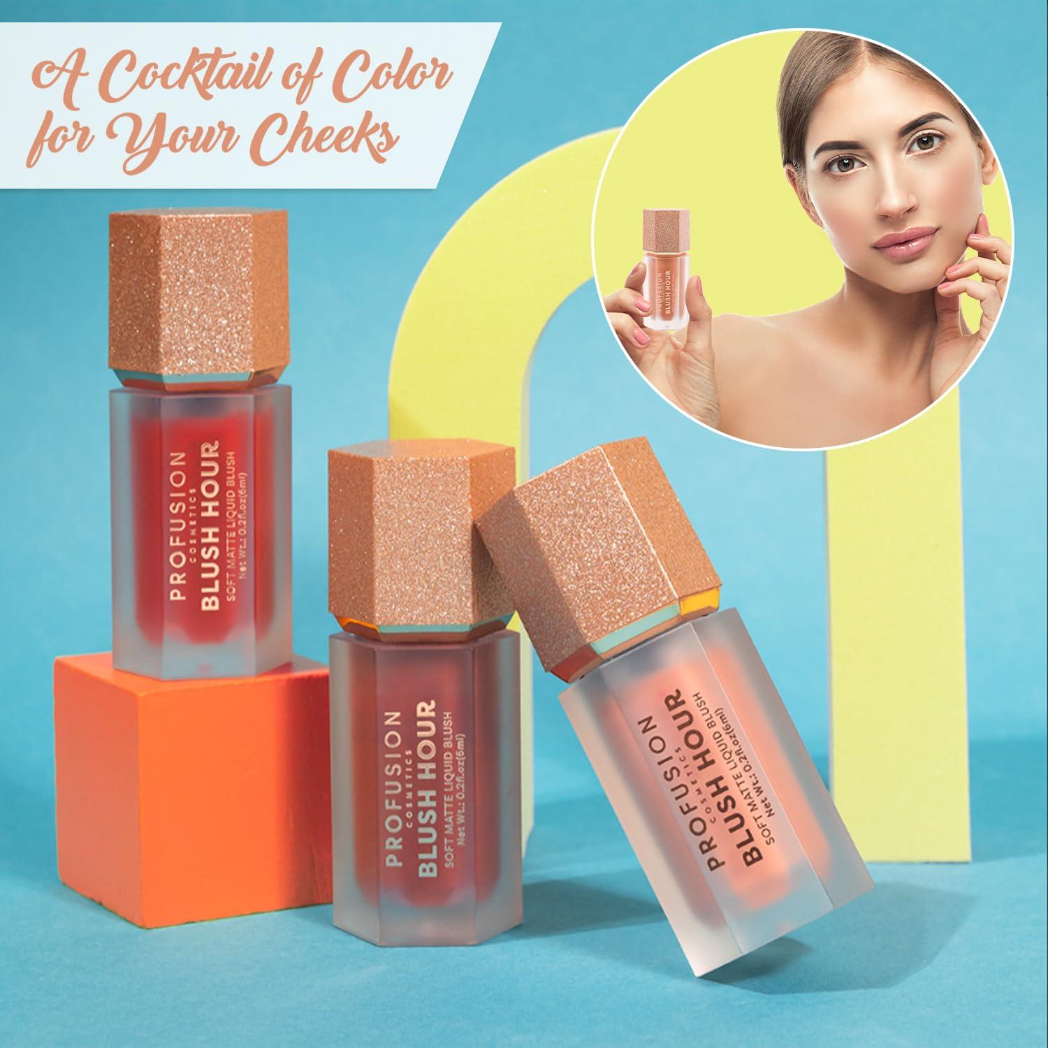 Colorete Líquido Crema Profusion Cosmetics 5.9ml Paloma