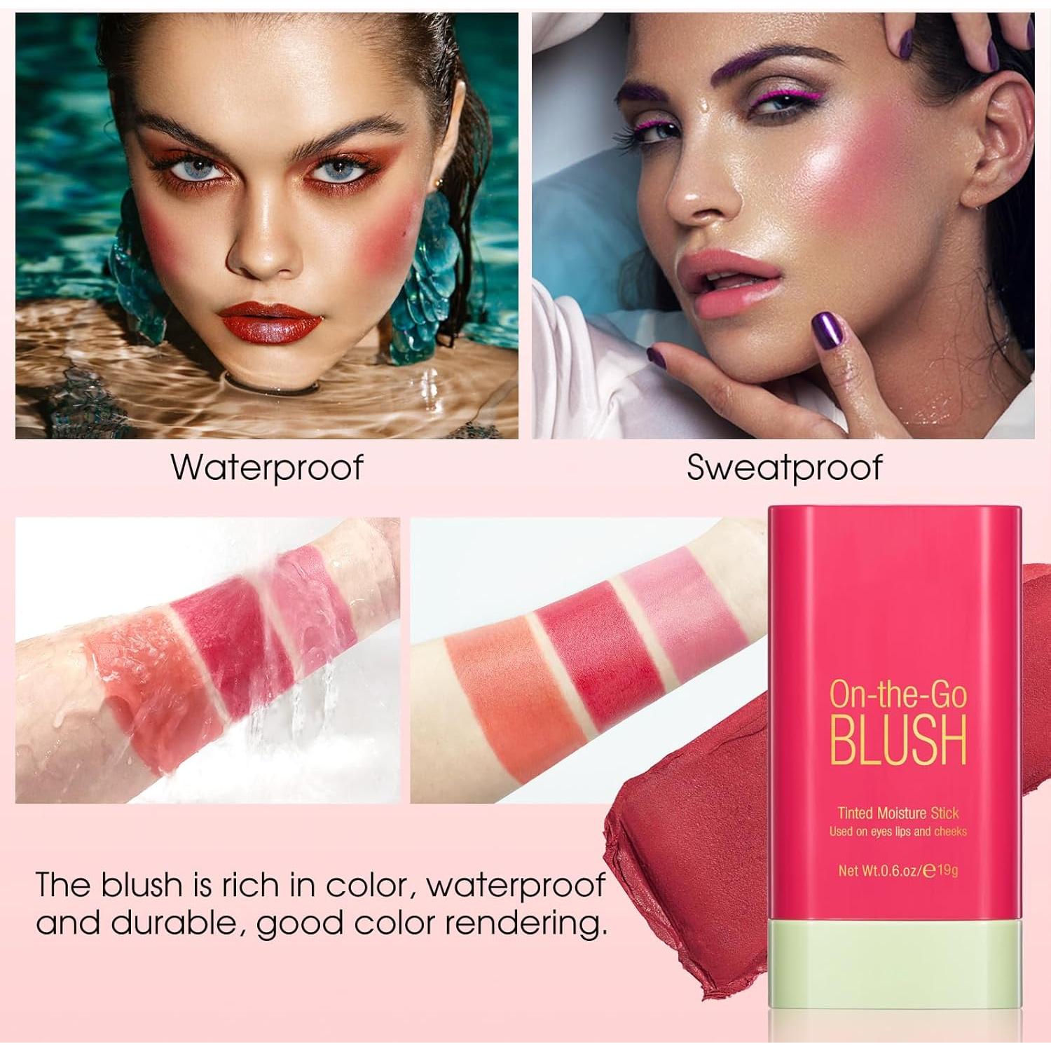 Bastón de Rubor en Crema BEFIVECOK 17g Rojo Caliente