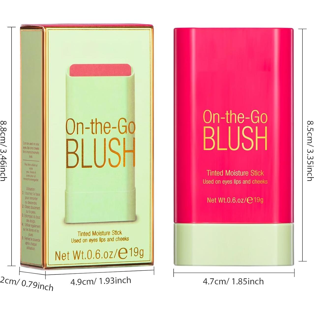 Bastón de Rubor en Crema BEFIVECOK 17g Rojo Caliente