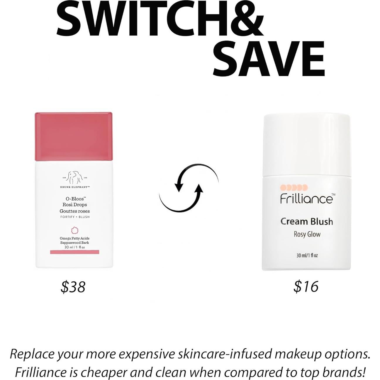 Crema Rubor Hidratante Frilliance 30 ml Tinte Rosado Hipoalergénico