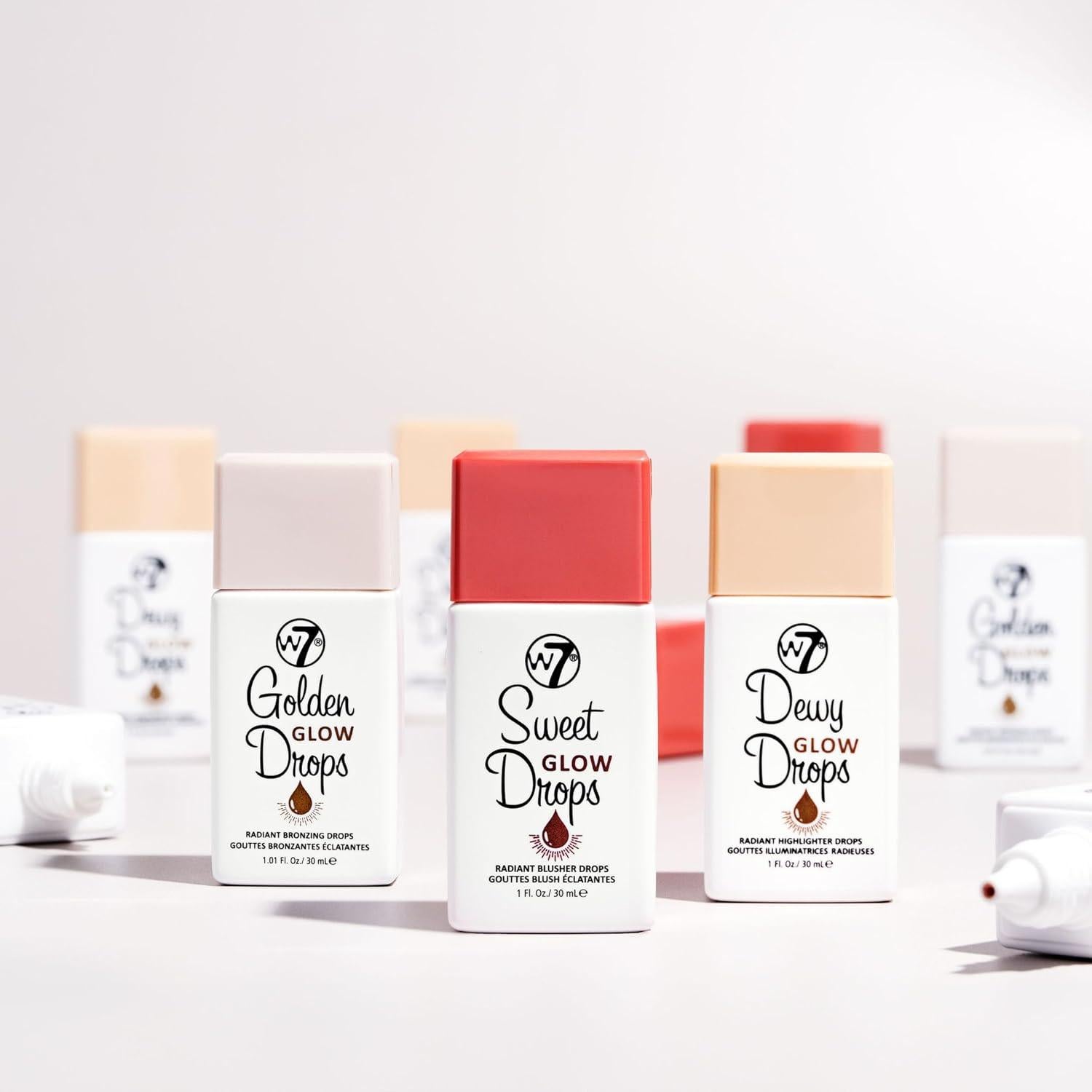 Gotas de Rubor Líquido W7 Brillo Dulce 50ml - Acabado Radiante