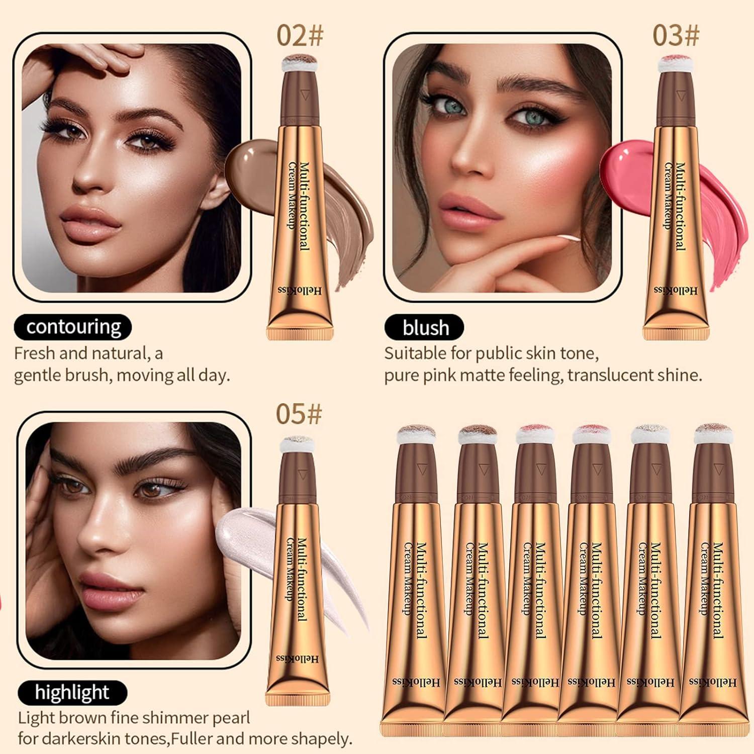 Juego de Varitas de Contorno y Iluminador Yeweian 30g