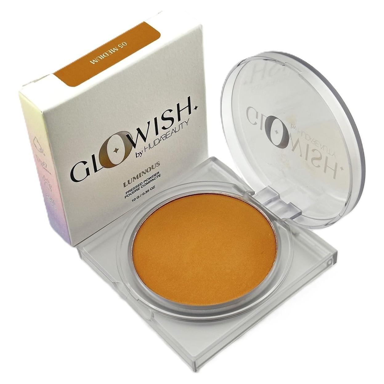 Polvo Compacto Difuminador Huda Beauty GloWish 10g 05 Medio