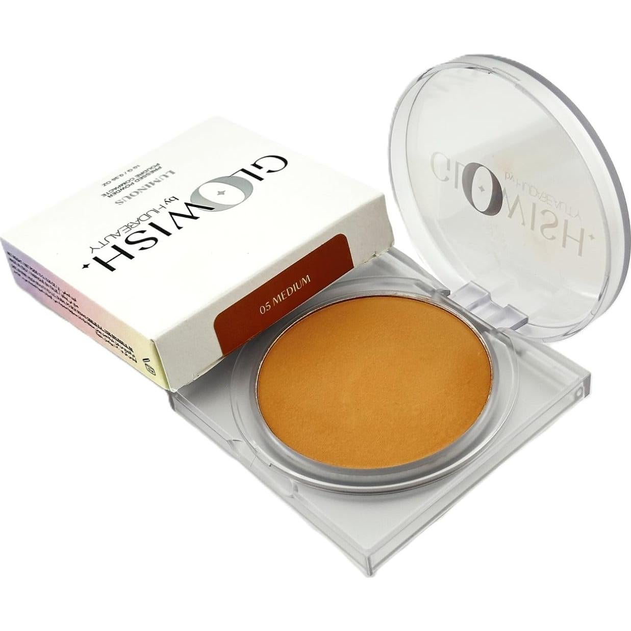 Polvo Compacto Difuminador Huda Beauty GloWish 10g 05 Medio