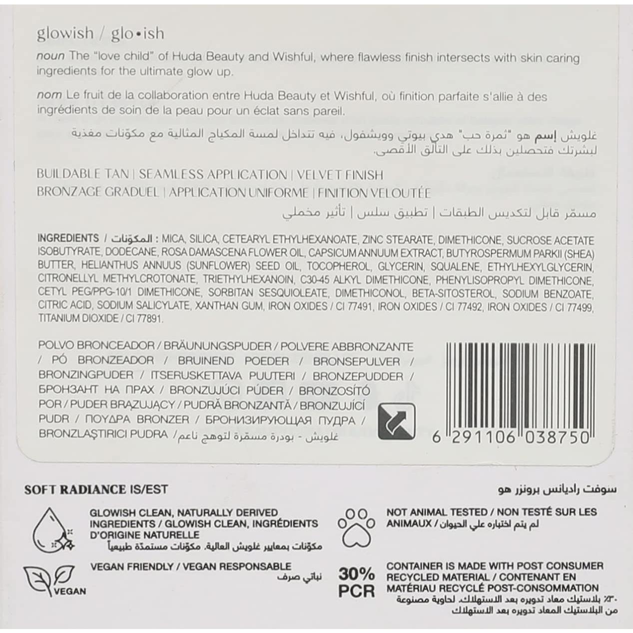 Polvo Bronceador Vegano HUDA BEAUTY GloWish 04 Bronceado Profundo