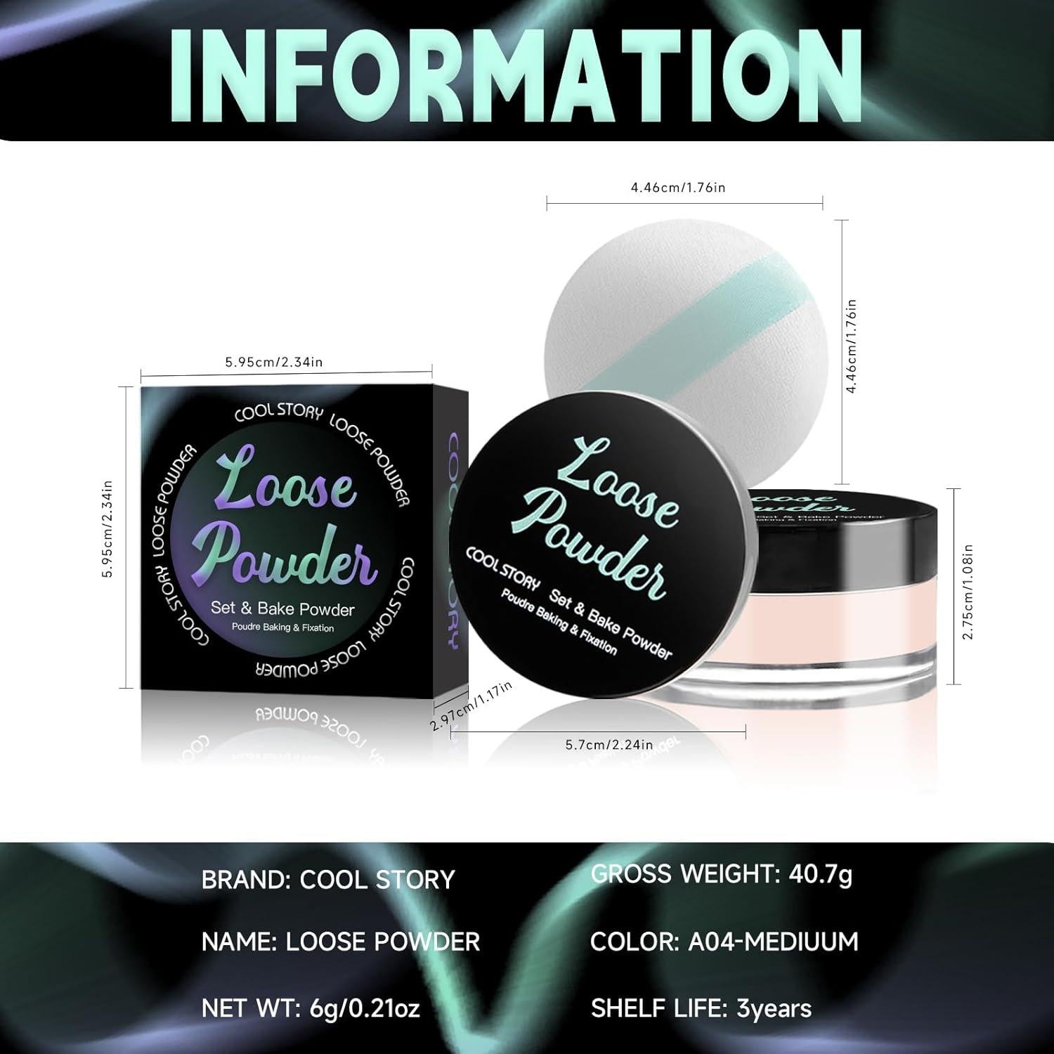 Polvo Suelto Fijador Cool Story Beige Miel 6g Acabado Mate