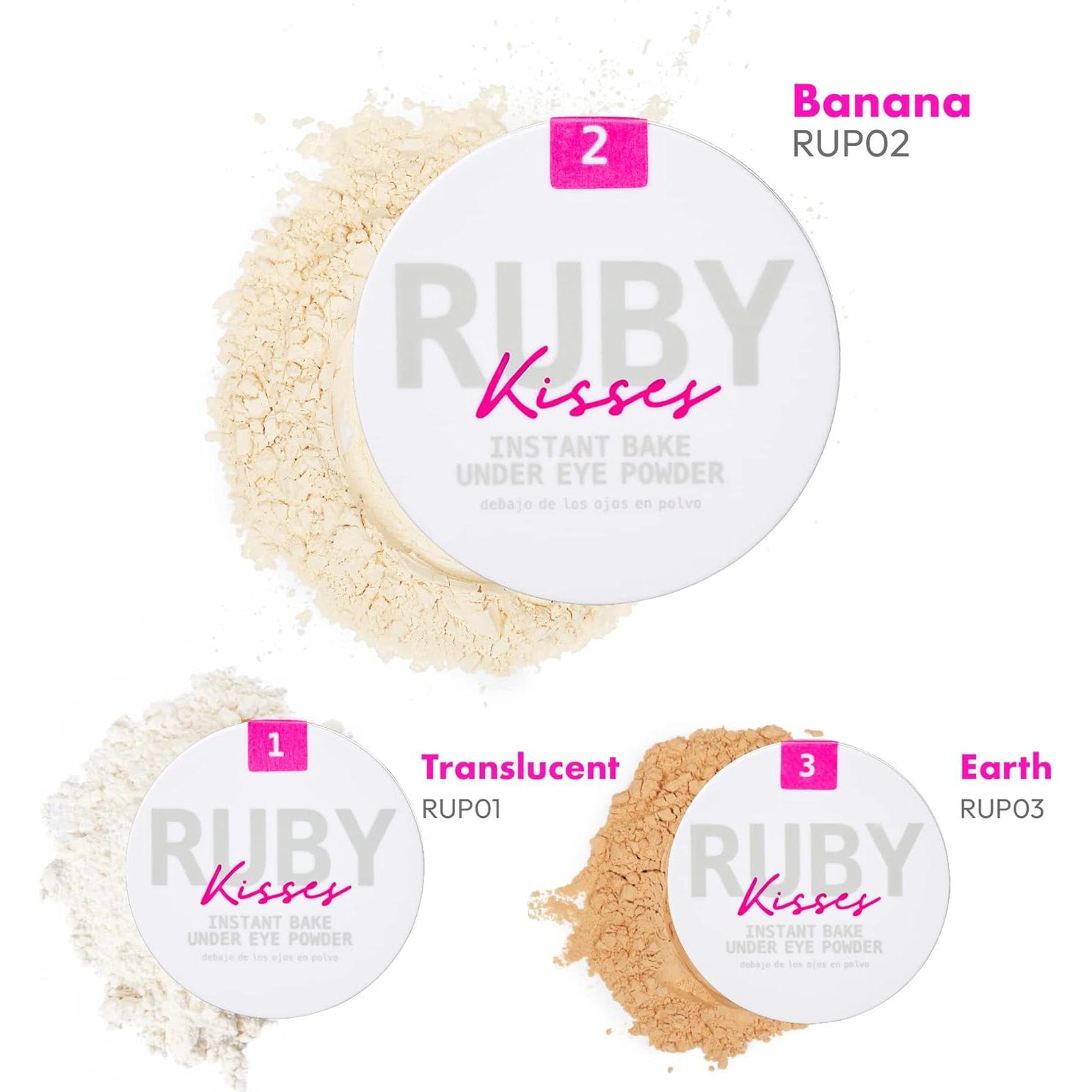 Polvo iluminador vegano Ruby Kisses Instant Bake 3.4g - Color Banana