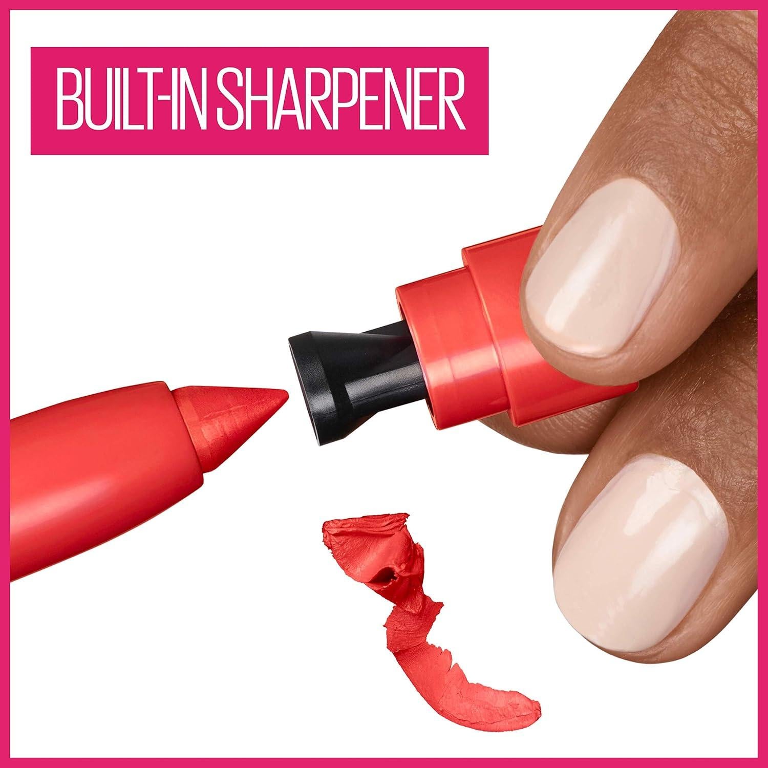 Labial Mate Crayon Maybelline SuperStay Ink 1.13g con Sacapuntas