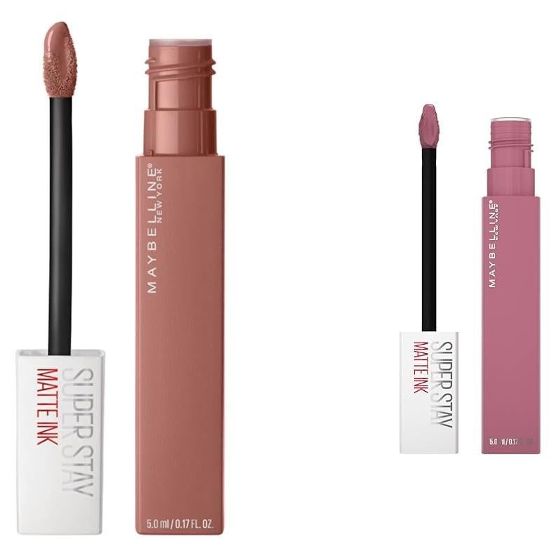 Labial Líquido Mate Maybelline Super Stay Ink 2 Piezas Seductress y Revolutionary