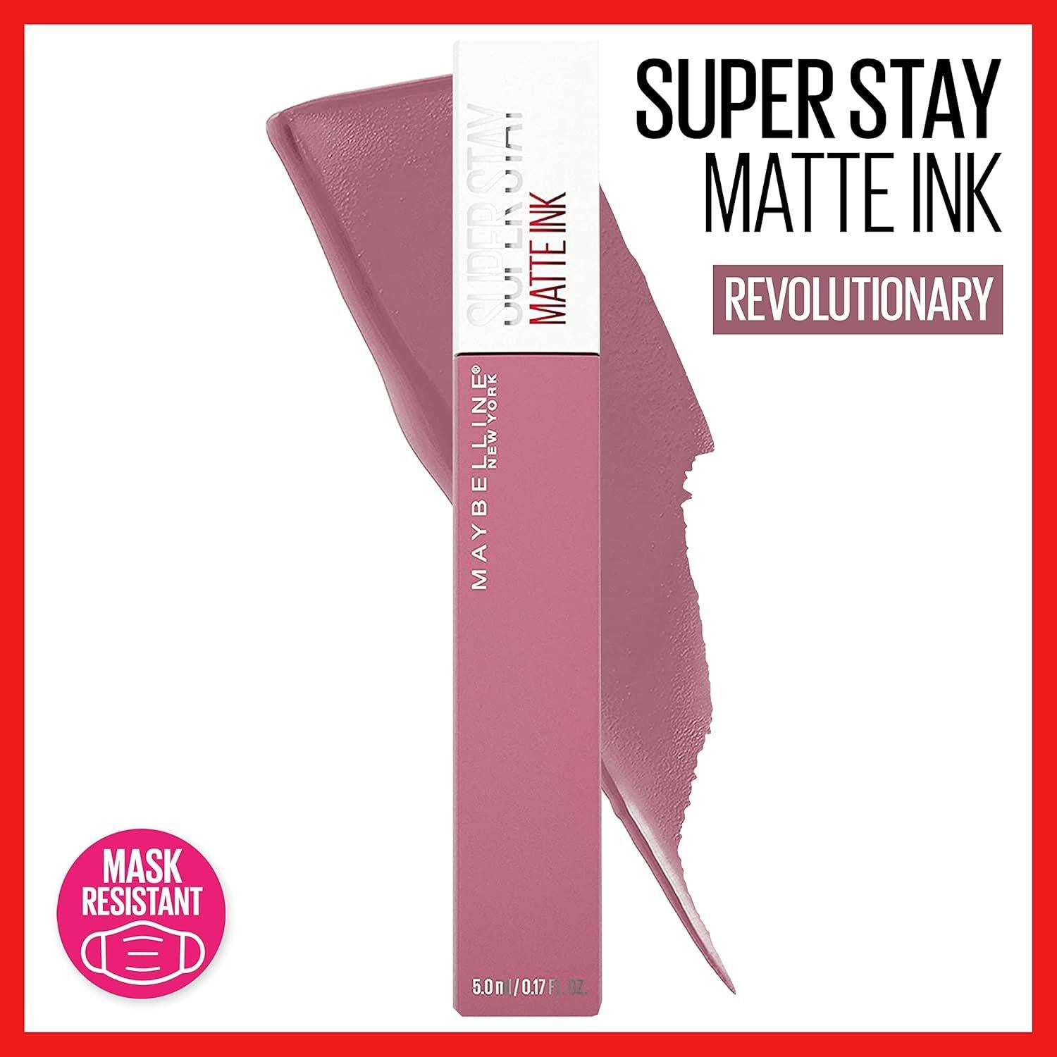 Labial Líquido Mate Maybelline Super Stay Ink 2 Piezas Seductress y Revolutionary