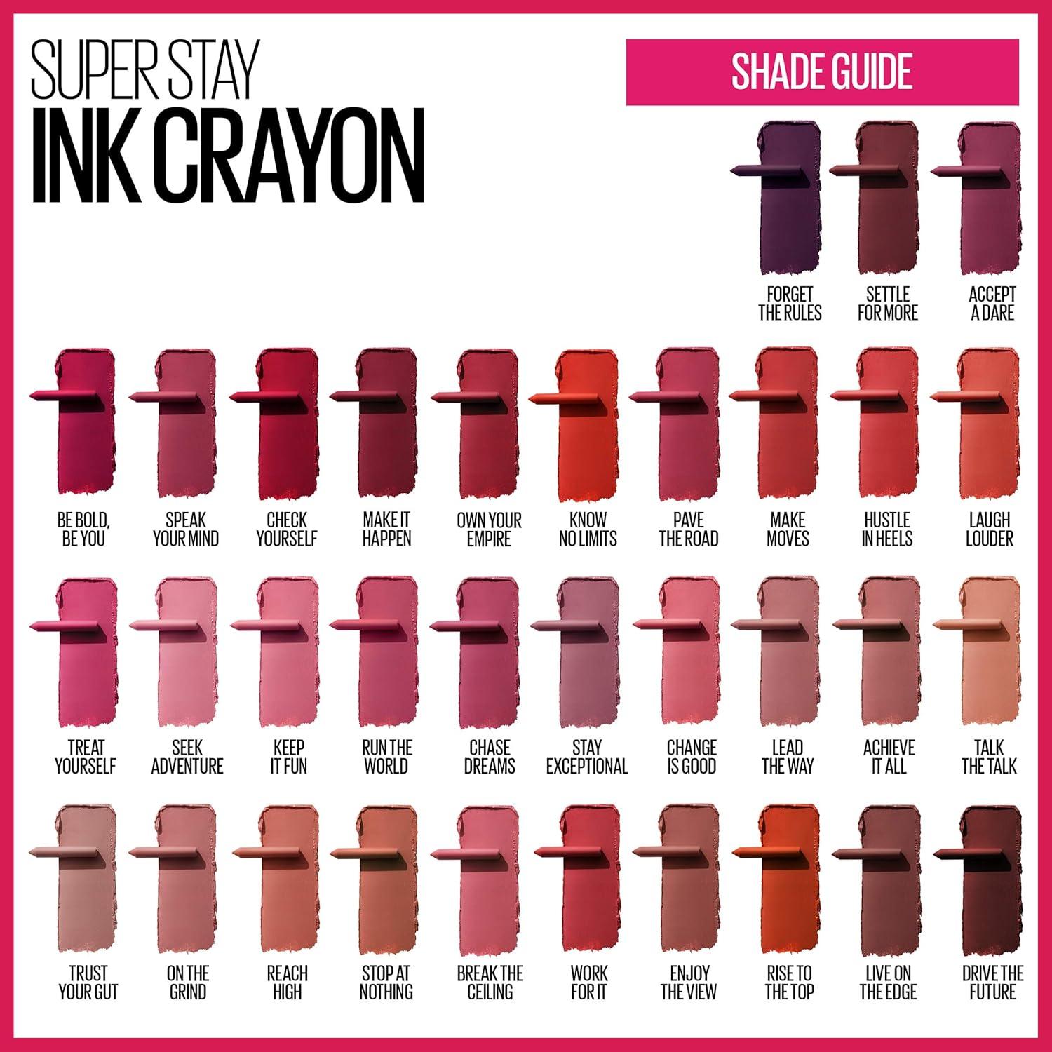 Crayón Labial Mate Maybelline Super Stay Ink 2 Unidades 1.13g