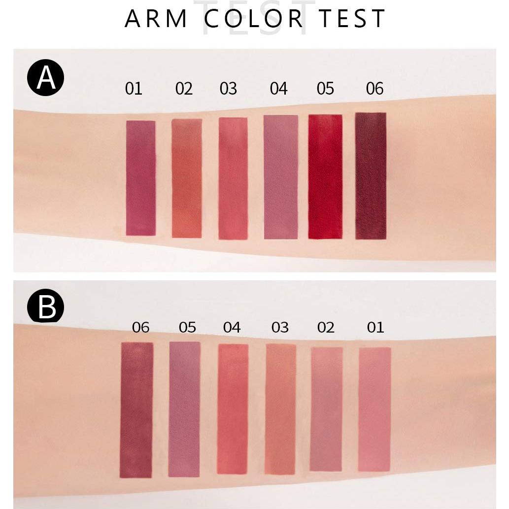 Set de 6 Pintalabios Líquido Mate BestLand 2.67 ml